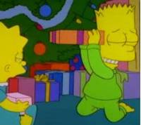 Co udlal Bart v epizod &quot;Zzrak na Evergreen Terace&quot;, aby se o Vnocch vzbudil dv ne ostatn a tud se mohl vrhnout jako prvn na drky? (nhled)