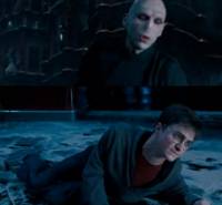 ,,To ty jsi slaboch! Nikdy nepozn lsku,ani ptelstv..! Je mi t vlast stran lto.." ... ,,Jsi hlupk Harry Pottere.. ,a proto pjde o vechno..!" Voldemort a Harry v dle .: (nhled)