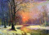 Autorem obrazu č.11 „Západ slunce v zimě“ je slavný malíř: (náhled)