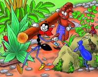 Obrázek č.1, který je jednou z ilustrací ke knížce pro děti „Ferda Mravenec“, namaloval(a) malíř(ka): (náhled)