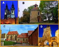 Označte pražské památky na obrázku č.2, které byly postaveny v období GOTIKY: (náhled)