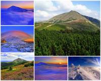 Jak se jmenuje hora na fotografii č.5? Je nejvyšší a je jednou z nejznámějších a nejnavštěvovanějších hor v ČR. (náhled)