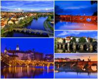 Jak se jmenuje město s nejstarším dochovaným kamenným mostem v ČR na fotografii č.4? Přes který vodní tok se nejstarší dochovaný kamenný most klene? (náhled)