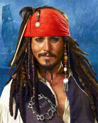 Je na obrzku .3 kapitn pirtsk lodi Jack Sparrow z filmov srie Pirti z Karibiku? (nhled)