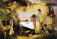 Který slavný malíř je autorem obrazu č.4 „Setkání Jiřího z Poděbrad s Matyášem Korvínem“? (náhled)