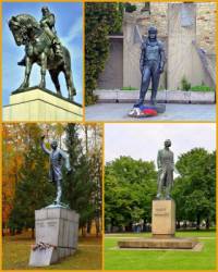 Který významný sochař je autorem jezdecké sochy Jana Žižky z Trocnova a dalších pomníků na obrázku č.12? (náhled)
