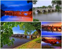 Ve kterém městě stojí a jak se jmenuje nejstarší kamenný most v ČR na fotografii č.6?  (náhled)