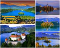 K nejkrásnějším místům Evropy patří i jezero s překrásnými přírodními scenériemi na obrázku č.4. Jak se jedno z nejkrásnějších evropských jezer jmenuje? (náhled)