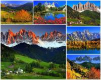 Na kterém kontinentu se vypíná pohoří Dolomity?  (náhled)