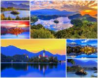 K nejkrásnějším místům světa patří i jezero s překrásnými přírodními scenériemi na fotografii č.6. Jak se jedno z nejkrásnějších jezer světa jmenuje? (náhled)