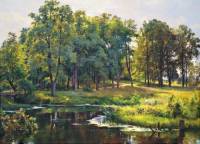 Který slavný malíř je autorem obrazu č.24 s názvem „V parku“? (náhled)