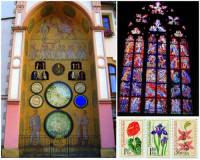 Díla kterého slavného malíře – mozaiková výzdoba olomouckého orloje, vitrážové okno v chrámu sv. Víta a sada poštovních známek, které jsou pokládány za jedny z nejhezčích československých známek jsou na fotokoláži č.29? (náhled)