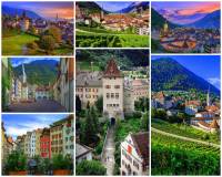 Jak se jmenuje nejstarší město ve Švýcarsku na fotografii č.14? (náhled)