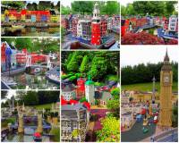 Jednou z největších turistických atrakcí Dánska je Legoland – zábavní tematický park s miniaturami měst (Kodaň, Londýn) a významných staveb světa (Eiffelova věž, Socha svobody) postavených ze stavebnic Lego na fotografii č.10. Dánský Legoland byl otevřen v r. 1968 a je nejstarším z řetězce Legolandů na světě. Ročně ho navštíví 1,6 milionů návštěvníků. Ve kterém dánském městě mohou turisté Legoland navštívit?    (náhled)