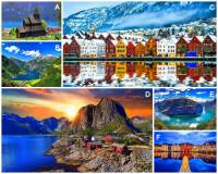 Na území Norska se nachází (ke dni 28.7.2023) 8 památek zapsaných na Seznamu světového kulturního a přírodního dědictví UNESCO. Označte písmena, pod kterými jsou na fotografii č.12 norské památky UNESCO: (náhled)