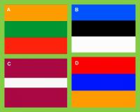 Kterm psmenem je na obrzku .2 oznaena vlajka Litvy? (nhled)