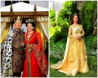 A)  Jak se jmenují král a královna na fotografii č.10?  B)  Jejich královská dcera, princezna na fotografii č.10 se jmenuje:  (náhled)