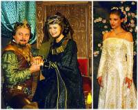 A)  Jak se jmenují král a královna na fotografii č.12?  B)  Jak se jmenuje jejich královská dcera, princezna na fotografii č.12? (náhled)